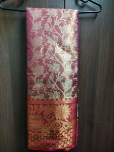 Elegant Pink Floral Saree