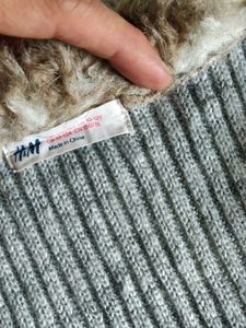 H&amp;M Faux Fur Trim Vest