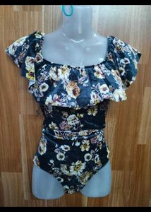 Floral Velvet Bodysuit