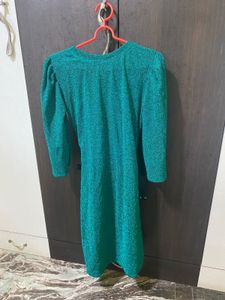 Green Shimmer Glitter Dress