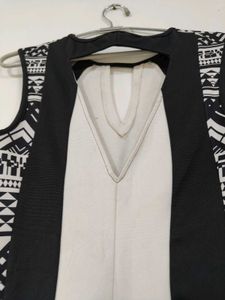 Black and White Patterned Dress