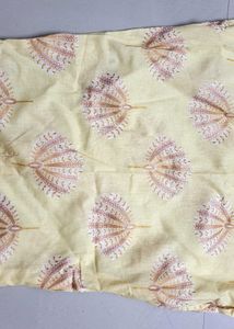 Yellow Printed Kurti