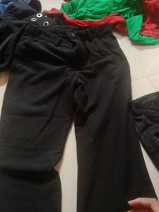 Black Flared Leg Pants