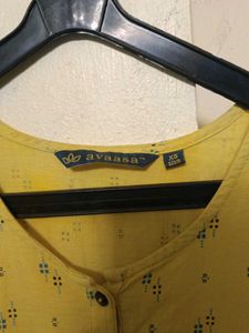 Yellow Printed Dress