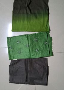 Pretty Embroidery Chudithar Material