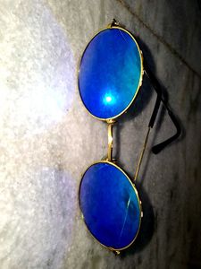 Round Green Tinted Sunglasses