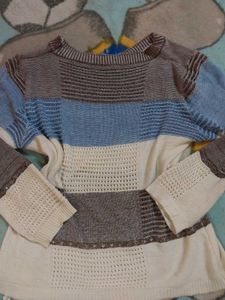 Vintage Striped Knit Sweater
