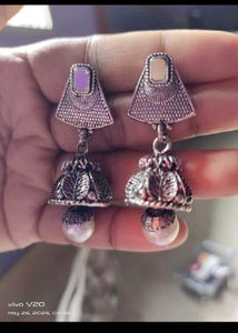 Silver Necklace &amp; Earring Set