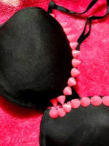 Pink stone studded PINTERESTY BRA 🩷
