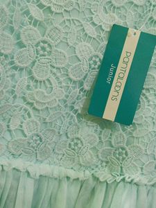 Mint Lace &amp; Tulle Girls Dress