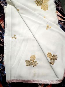 Off White Saree For Festive Wear