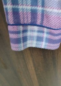 Purple Plaid Pajama Top