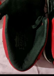 Black &amp; Red High-Top Sneakers