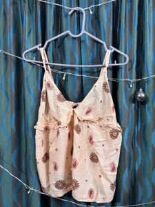 boho printed cami top ☀️