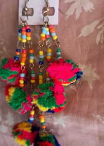 Pompom Earrings