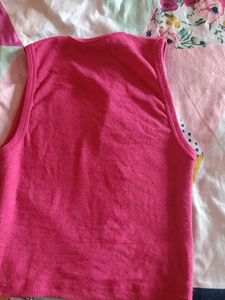 Pink Sleeveless Top