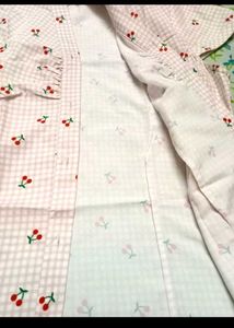 shein Cute Cherry Print Top