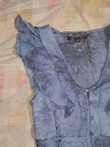 Tie Dye Vintage Blue Dress