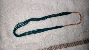 Crystal Beaded Green Necklace