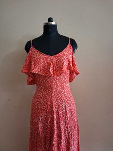 Symmetrical Floral Dress