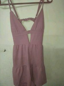 SHIEN speghetti Pink Mini Dress
