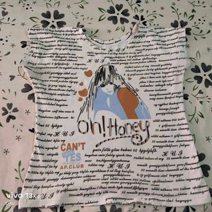 White Tshirt For Girl/Women
