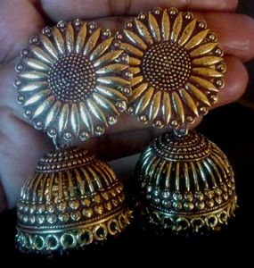Combo Pack Of 2 (Gold Oxidised Jumki)