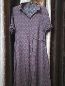 Floral Print Shirt Dress