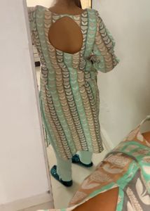 elegant cotton kurta pant set