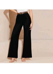 Black Wide Leg Trousers