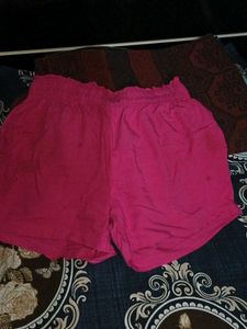 Pink Casual Shorts For Women