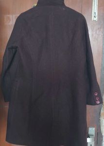 Elegant Burgundy Coat (Size-L)