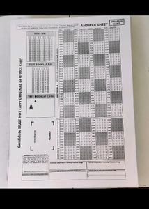 NEET UG OMR SHEET PRINT