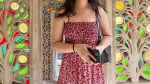 Red Floral Print Sundress