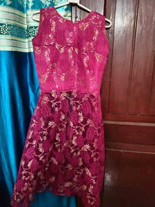 Pink Lace Party Dress