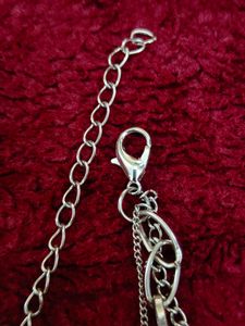 Aesthetic Silver Lock Neck Chain