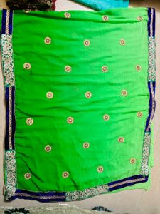 Velvet Border Saree
