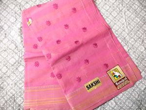 Sakshi Pink Cotton Saree