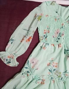 Green Georgette Frock