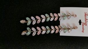 Beautiful Stoned Long Earrings