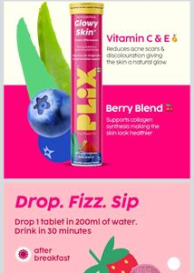 PLIX Glowy Skin Effervescent Tablets