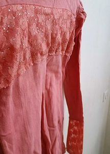 Cute Pink Long Sleeve Top