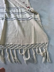 Vintage Floral &amp; Stripe Shawl