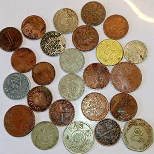Random Foreign Coins 25 Pcs