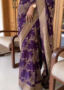New women banarasi soft silk saree