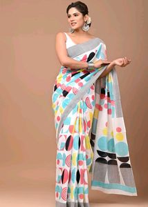 Colorful Printed Saree