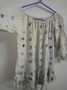 Off Shoulder White Top