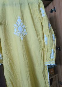 🔥 Sale 🔥Yellow fulkari kurti