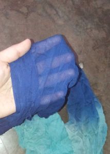 Georgette Blue Duptta Kids Stall Women