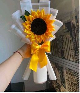 Ribbon Sunflower Handmade